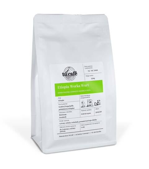 kawa z Etiopii specialty torebka 250g